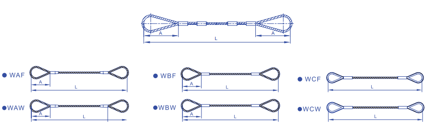 Pressed Steel Wire Rope Sling