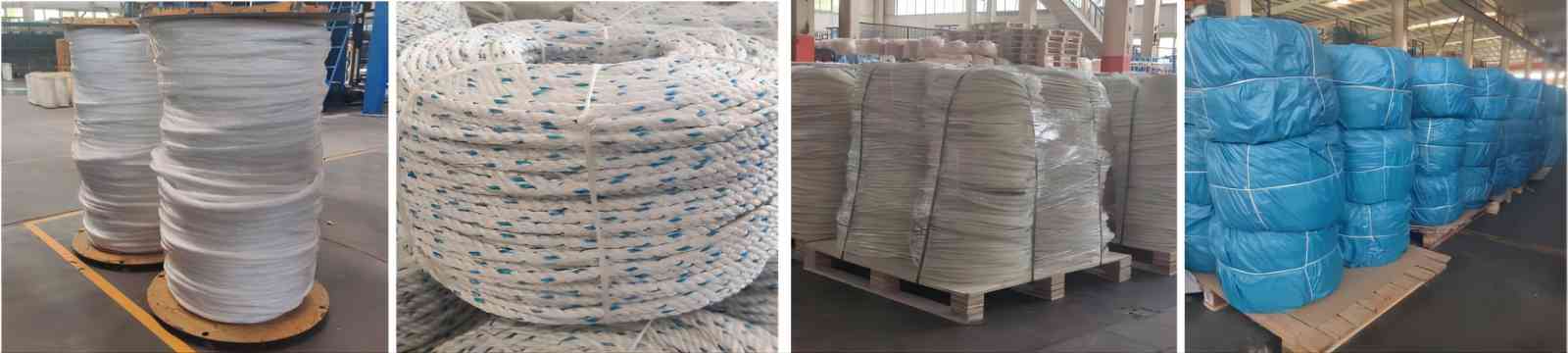 Double Fiber Braided Mooring Rope Of Polyester And Polyolefin