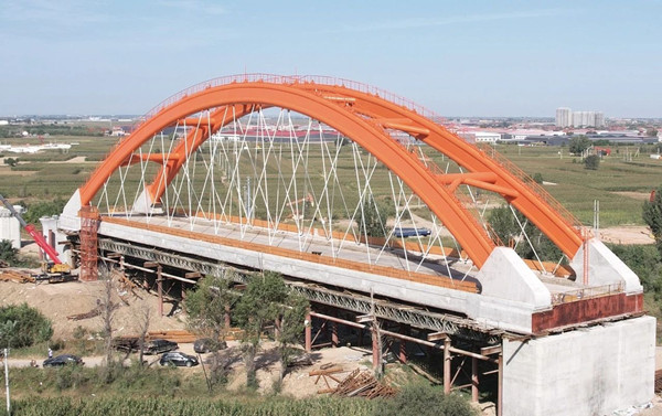 The Main Construction of The Jiedi River Bridge across Jiedi River has been Completed Successfully