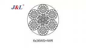 6×36WS+IWR Steel Core Steel Wire Rope